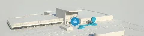mappa autonoleggi aeroporto
