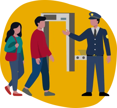 Segui le indicazioni del personale